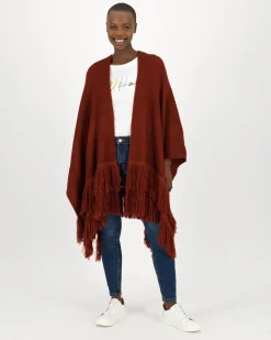 Women Old Khaki Scarves & Kimonos>Women'S Meana Tassel Shawl