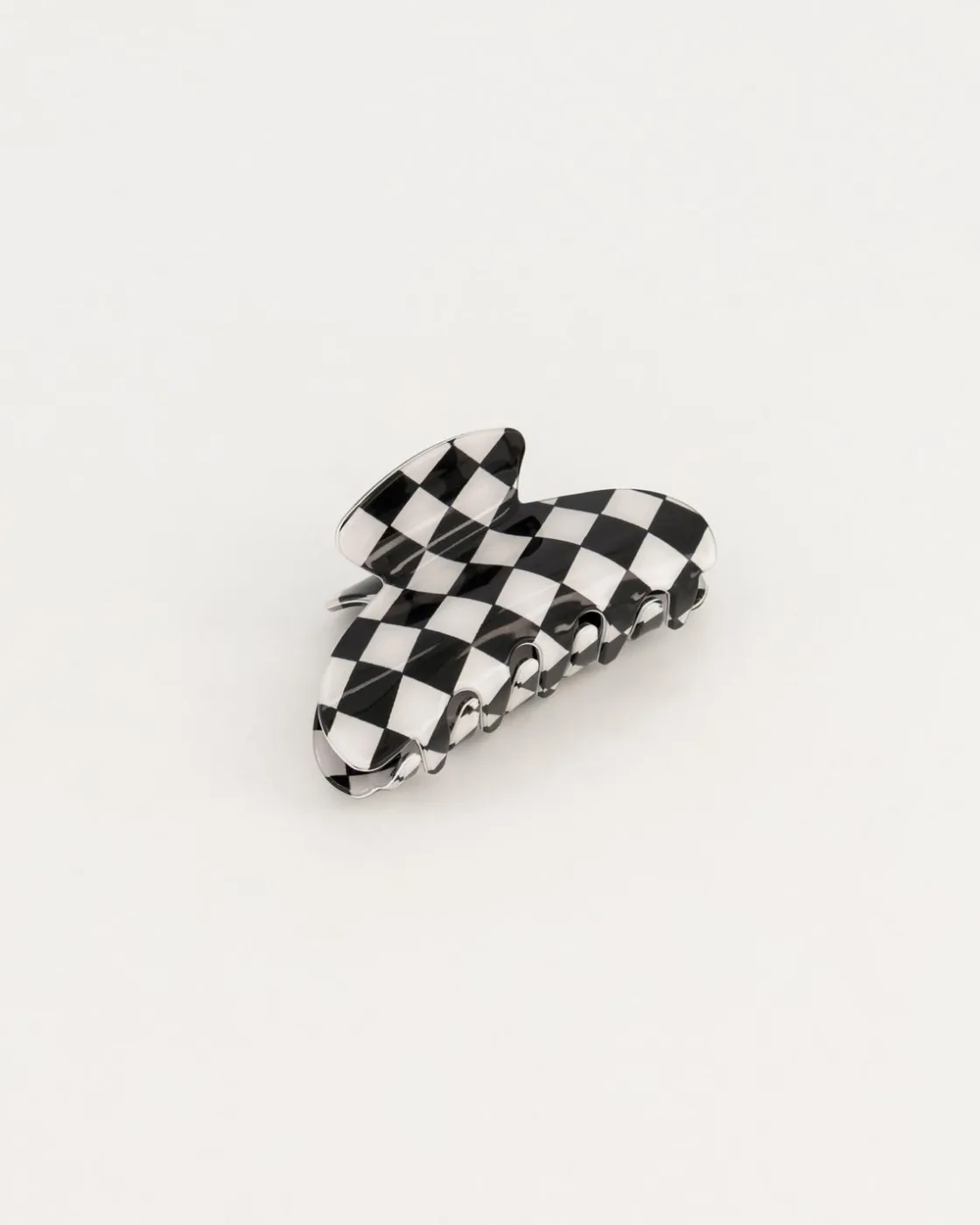Women Old Khaki Hair Accessories>Women'S Molly Gingham Bulldog Hair Clip