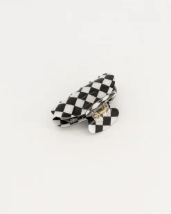 Women Old Khaki Hair Accessories>Women'S Molly Gingham Bulldog Hair Clip
