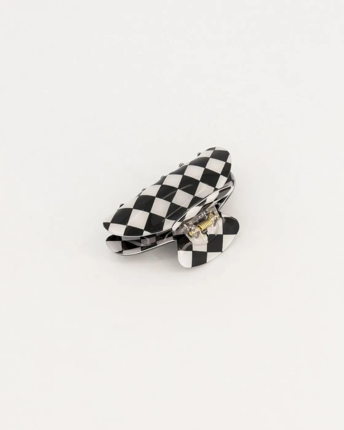 Women Old Khaki Hair Accessories>Women'S Molly Gingham Bulldog Hair Clip