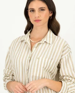 Women Old Khaki Shirts & Blouses><noscript><img width=