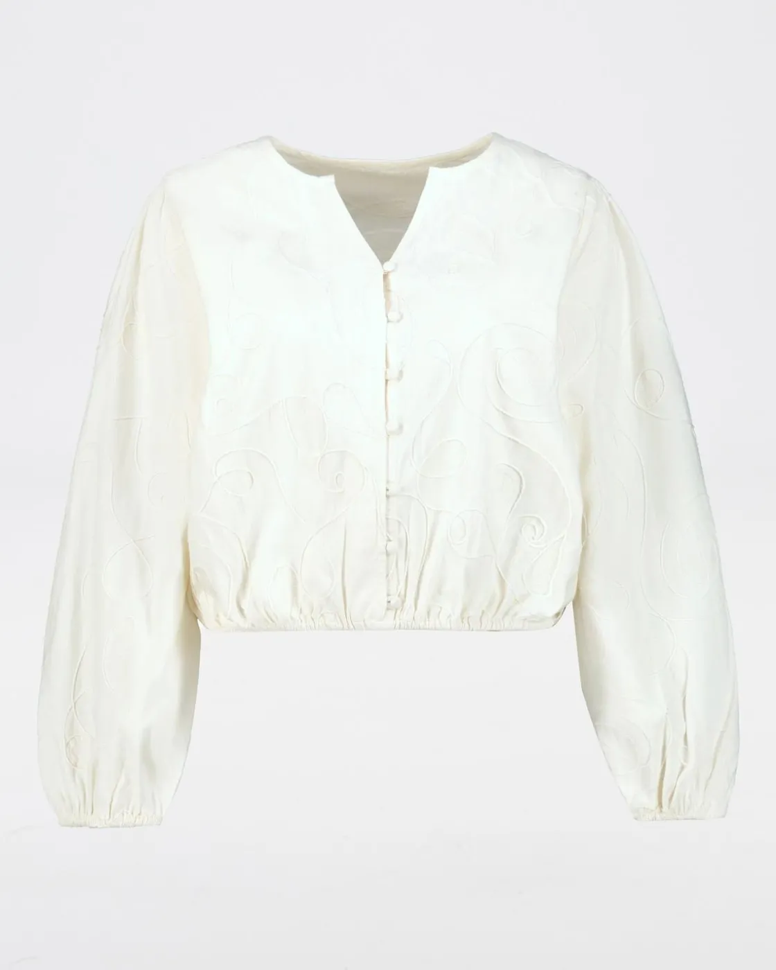 Women Old Khaki Shirts & Blouses>Women'S Palesa Embroidered Blouse