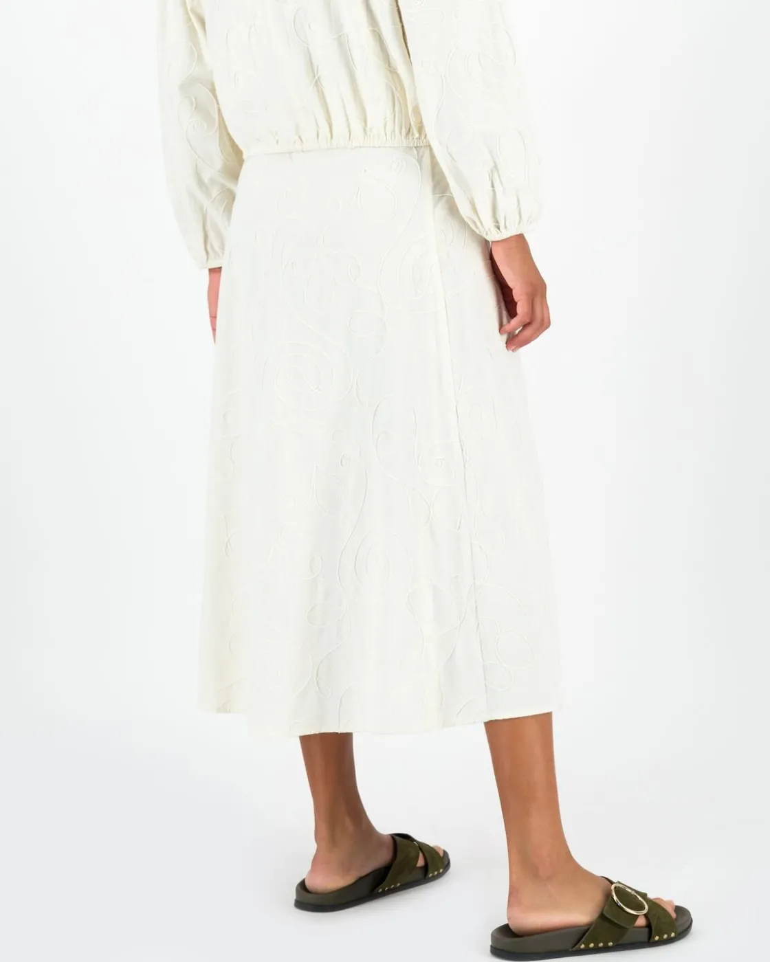 Women Old Khaki Skirts>Women'S Palesa Embroidered Skirt