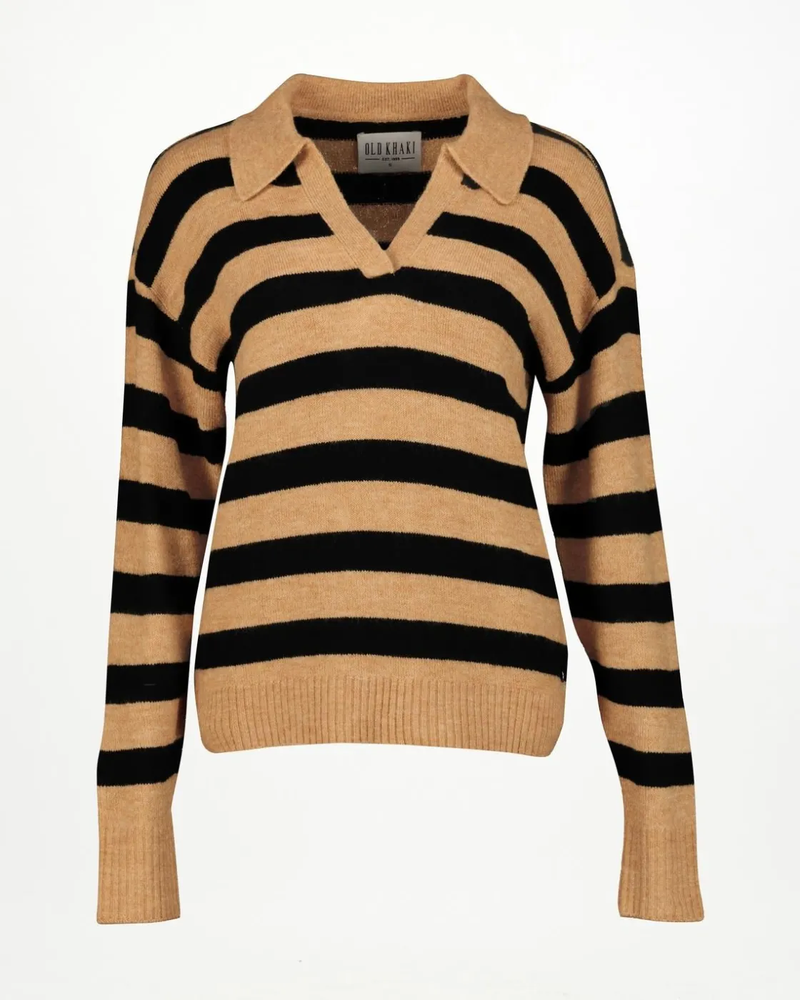 Women Old Khaki Knitwear & Sweats>Women'S Phoebe Striped Golfer