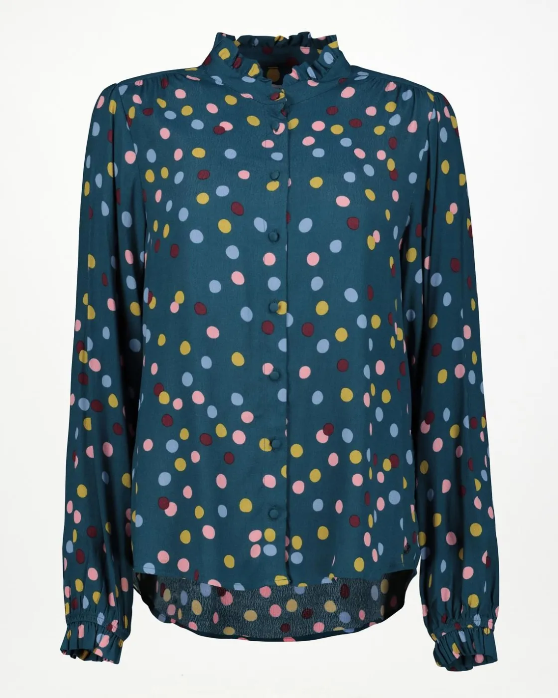 Women Old Khaki Shirts & Blouses>Women'S Polly Polka Dot Blouse