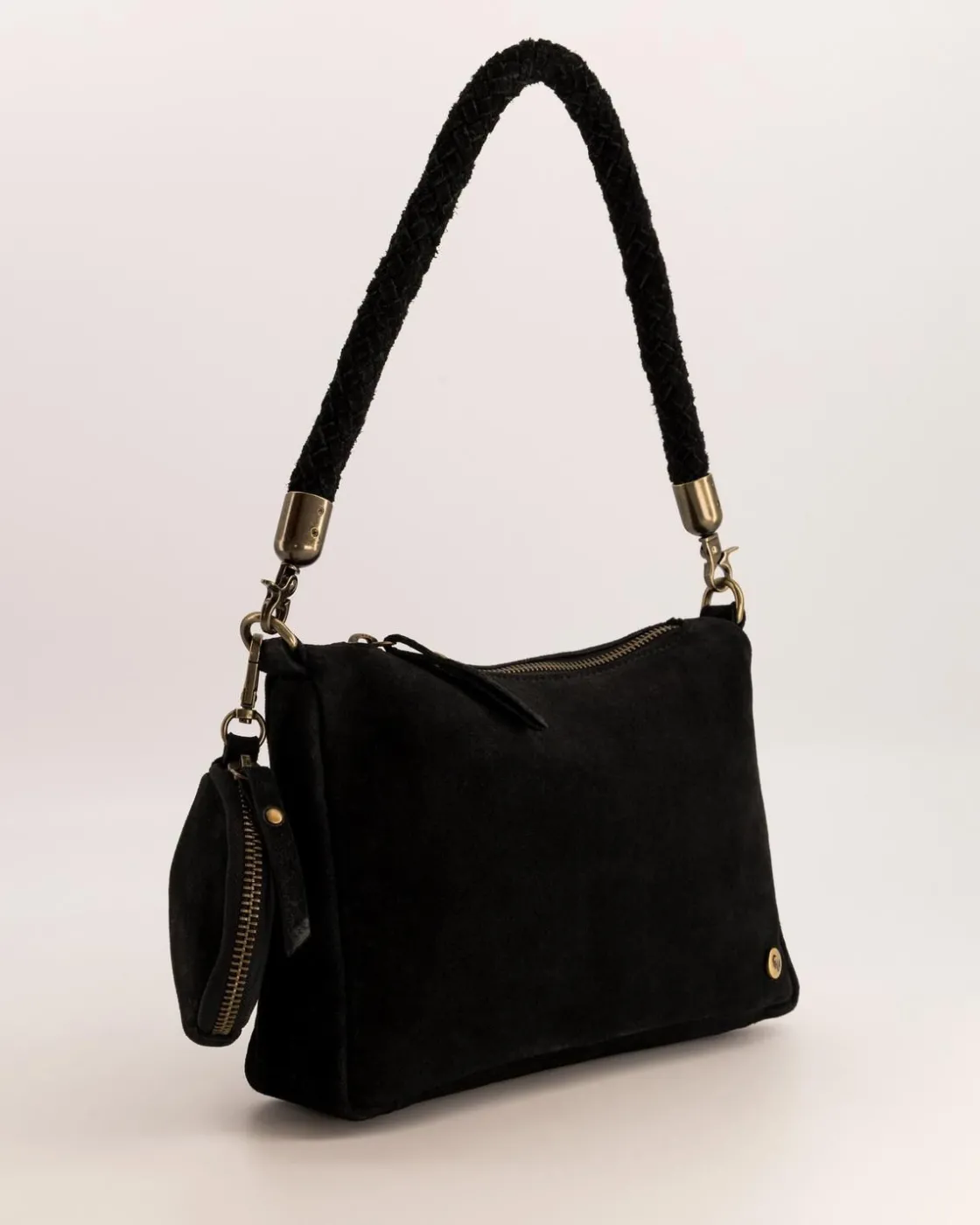 Women Old Khaki Bags & Purses>Women'S Reece Plaited Handle & Pouch Shoulder Bag