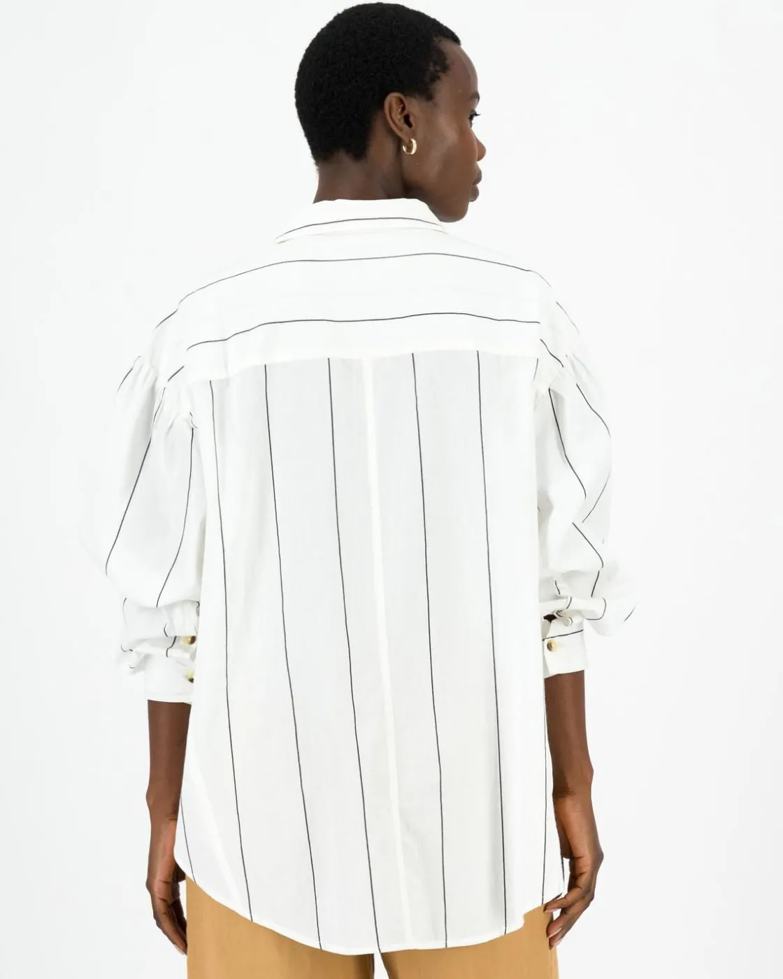 Women Old Khaki Shirts & Blouses>Women'S Relaxed Fit Stripe Shirt