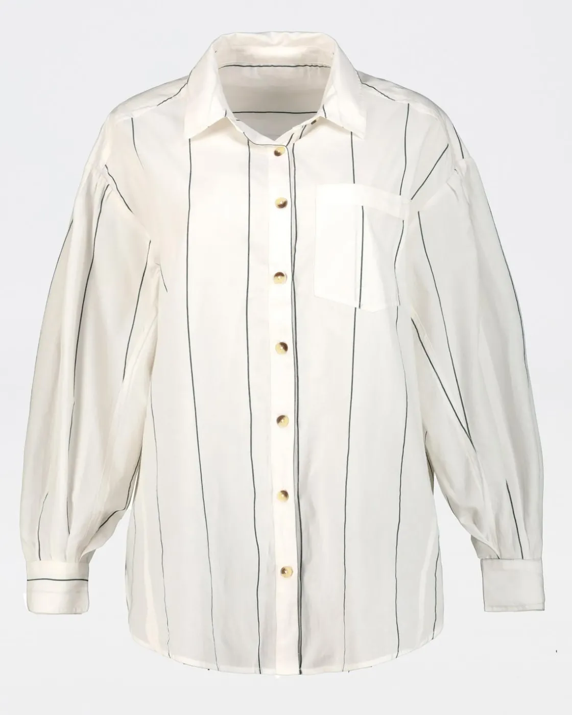 Women Old Khaki Shirts & Blouses>Women'S Relaxed Fit Stripe Shirt
