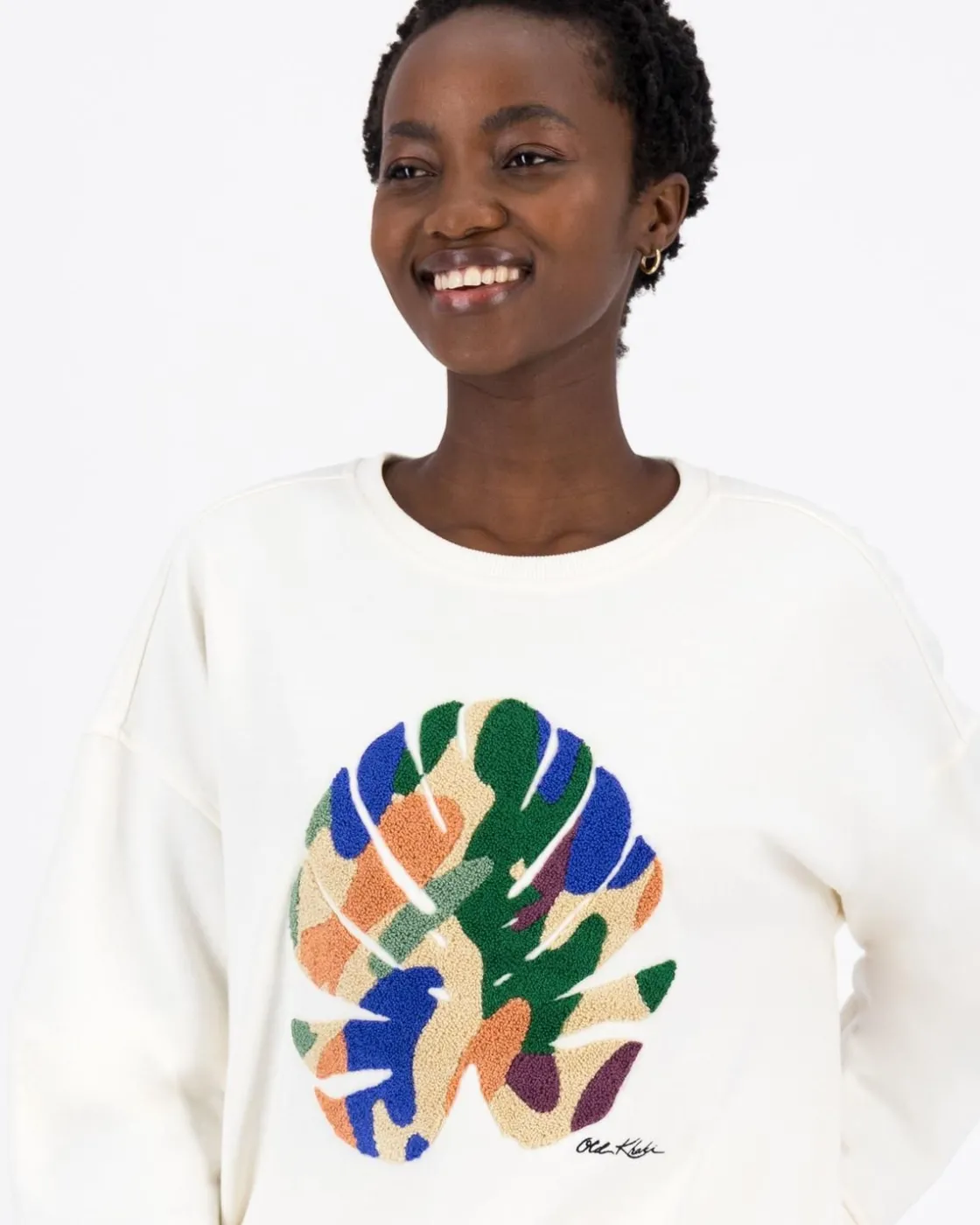 Women Old Khaki Knitwear & Sweats>Women'S Rolisa Applique Sweat