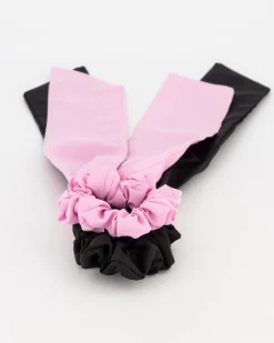 Women Old Khaki Hair Accessories>Women'S Sane Long Bow Scrunchies 2-Pack