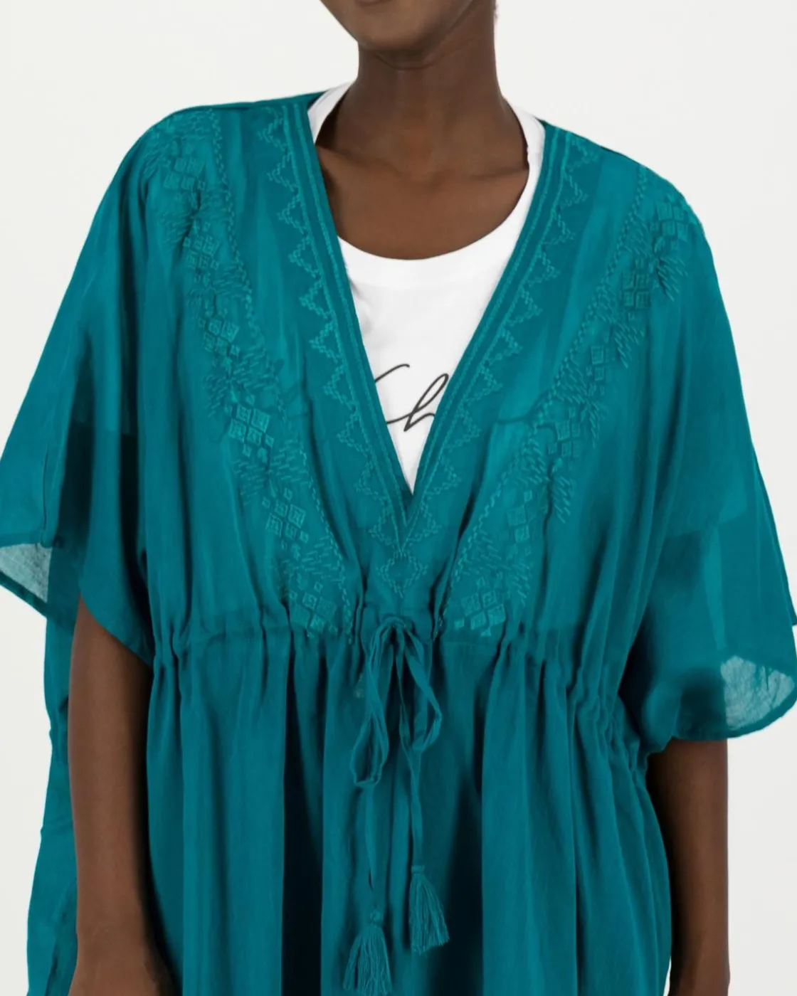 Women Old Khaki Scarves & Kimonos>Women'S Shani Embroidered Kimono