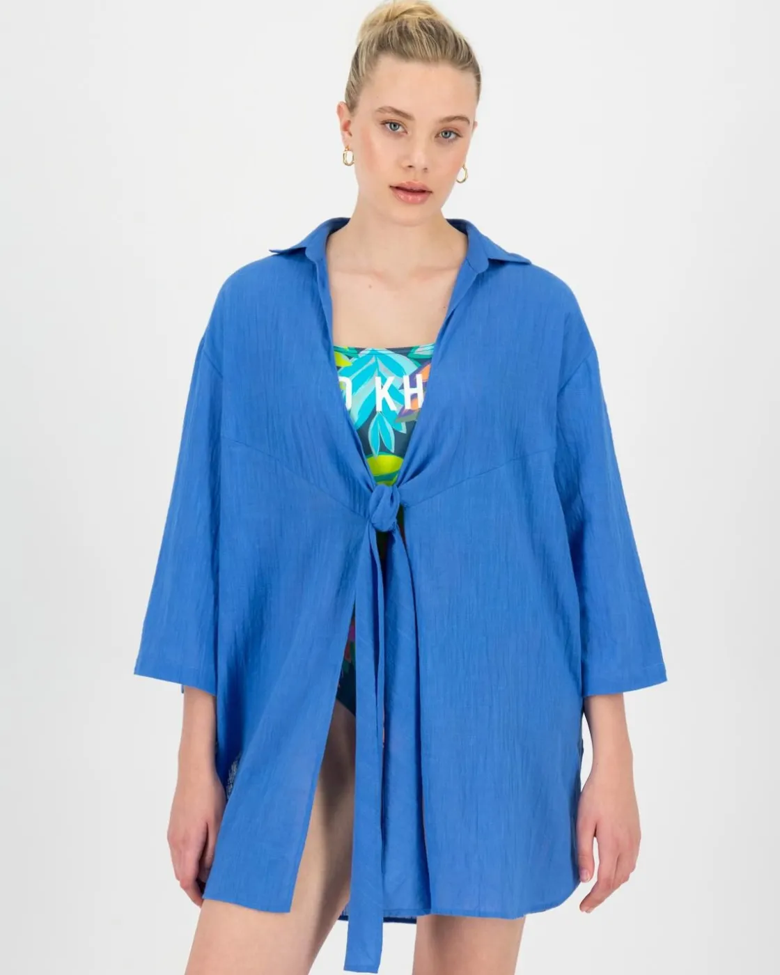 Women Old Khaki Scarves & Kimonos>Women'S Simmy Knot Kimono