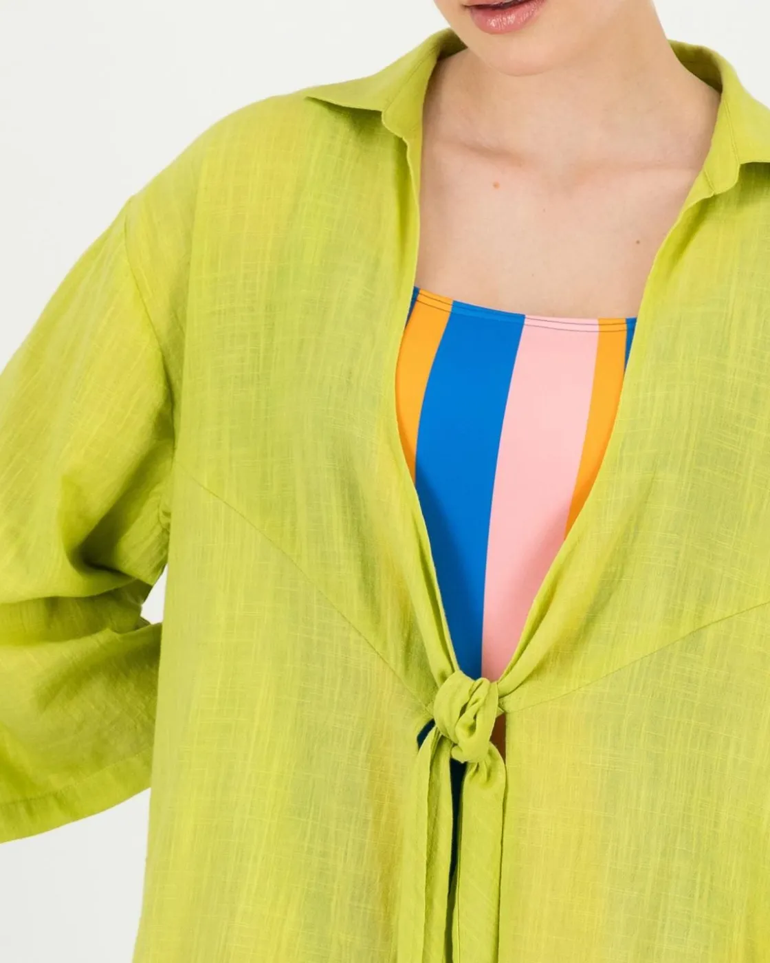 Women Old Khaki Scarves & Kimonos>Women'S Simmy Knot Kimono