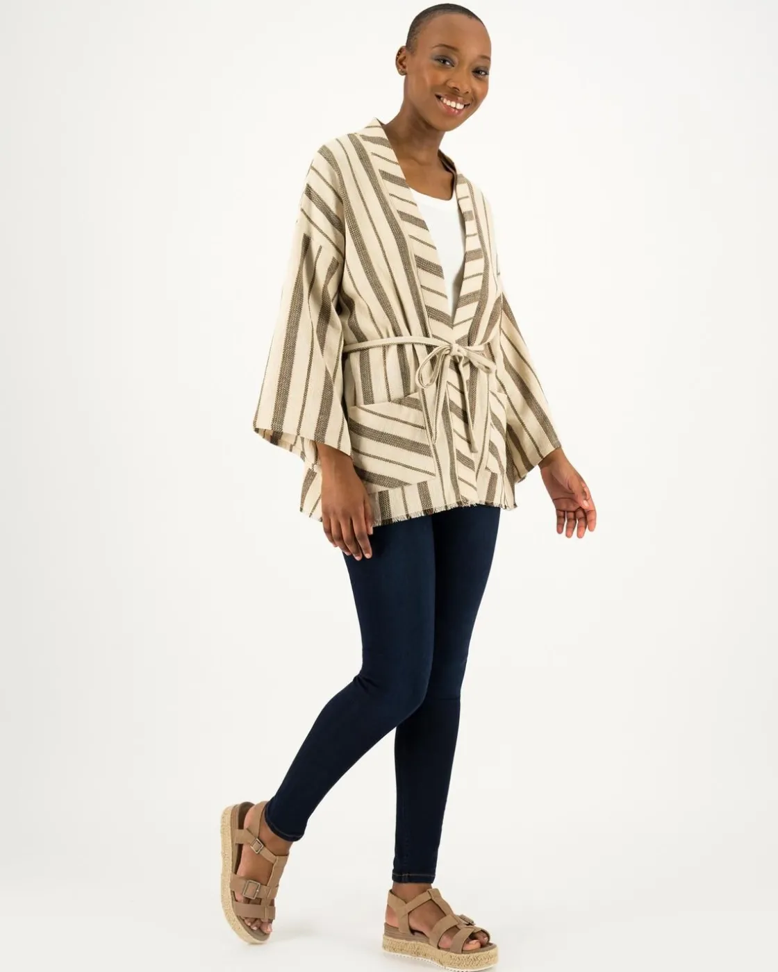 Women Old Khaki Scarves & Kimonos>Women'S Sinazo Kimono