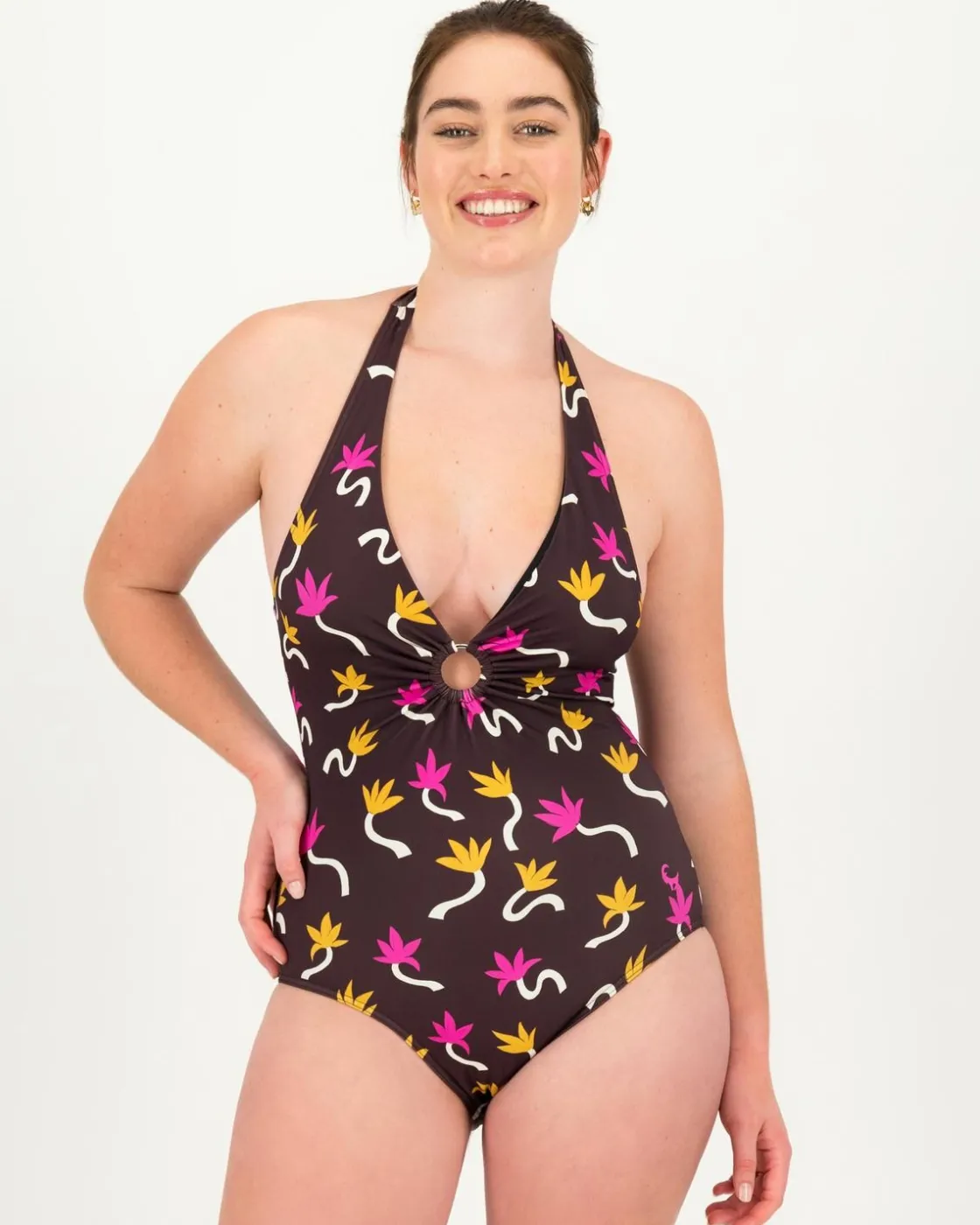 Women Old Khaki Swim>Women'S Suki Halter One-Piece Swimsuit