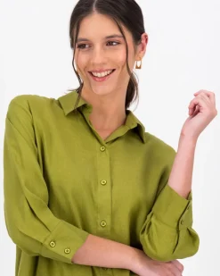 Women Old Khaki Shirts & Blouses><noscript><img width=