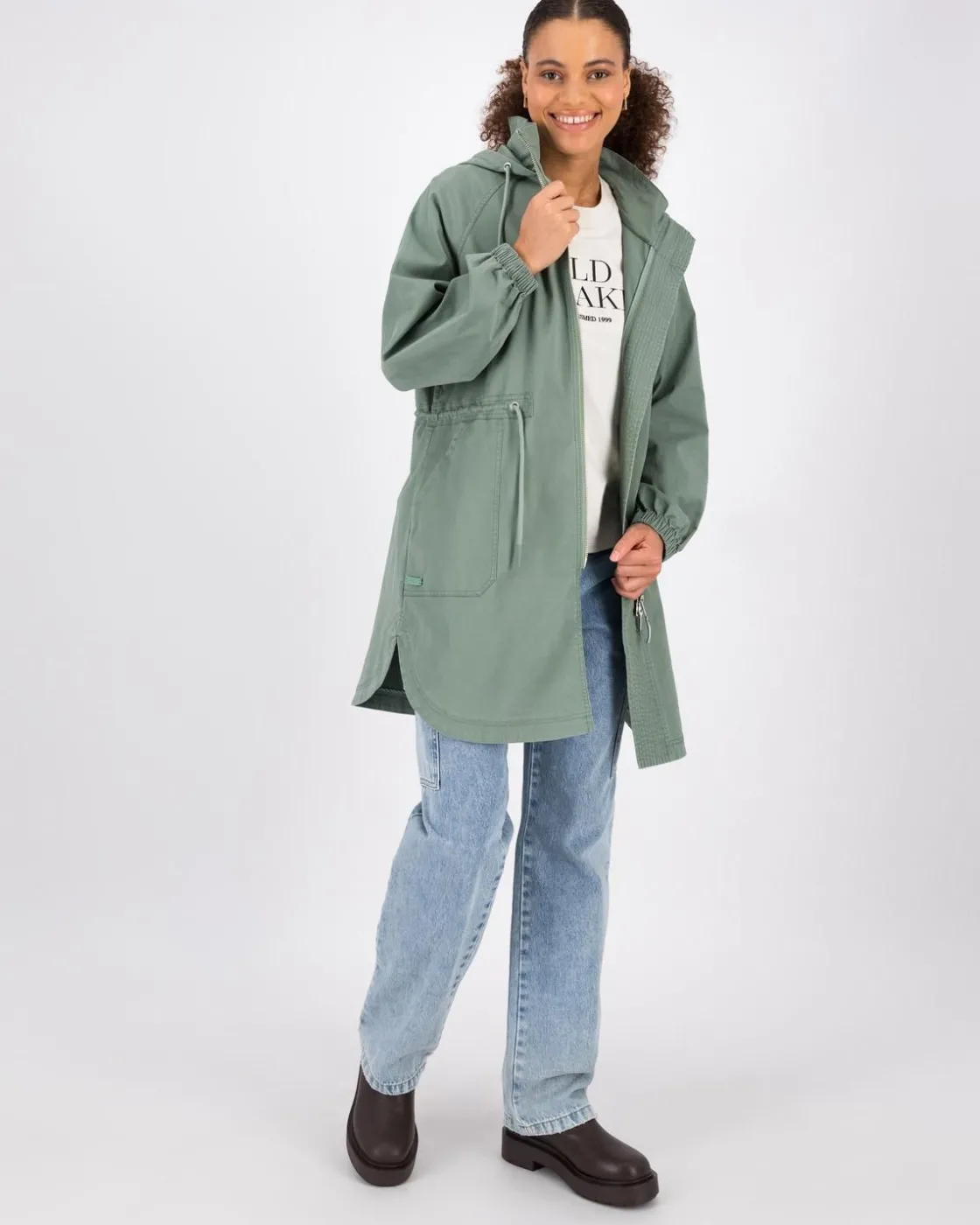 Women Old Khaki Jackets>Women'S Thembi Mid-Length Parka
