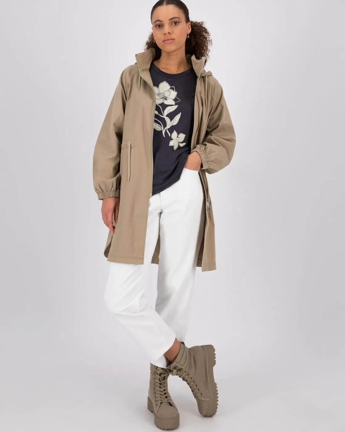 Women Old Khaki Jackets>Women'S Thembi Mid-Length Parka