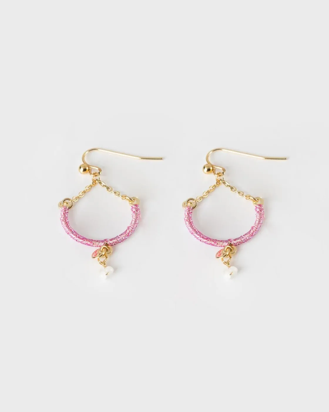 Women Old Khaki Jewellery>Women'S Thread & Stone Drop Earrings
