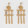 Women Old Khaki Jewellery>Women'S Tiered Disk Chandelier Earrings