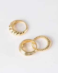 Women Old Khaki Jewellery>Women'S Twisted Rings 3-Pack