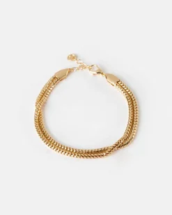 Women Old Khaki Jewellery>Women'S Two-Strand Snake Bracelet
