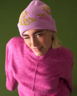 Women Old Khaki Beanies, Hats & Caps>Women'S Vida Floral Outline Beanie