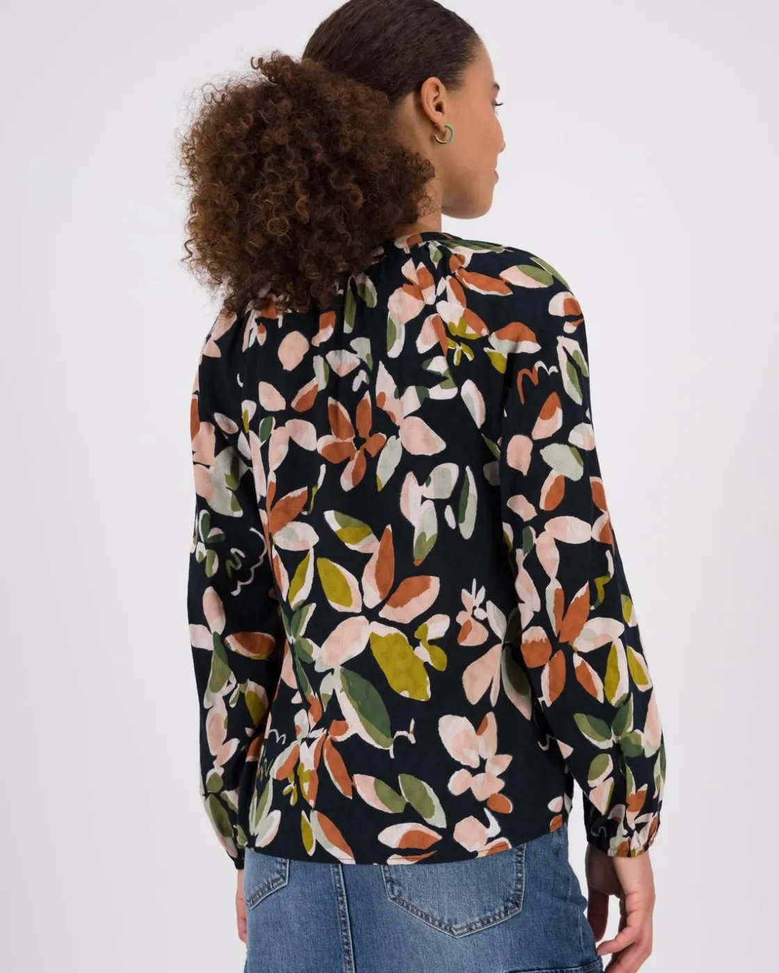 Women Old Khaki Shirts & Blouses>Women'S Zoe Floral Popover Blouse